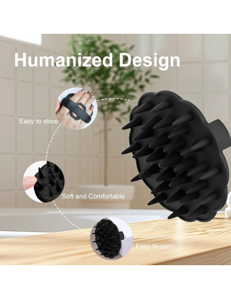 Cepillo de Masaje para Cuero Cabelludo OsiKin - Silicona Suave Cepillo de Masaje para Cuero Cabelludo OsiKin - Silicona Suave