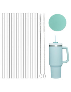 Greant 8 Pajitas de Silicona 30.48 cm para Taza Stanley