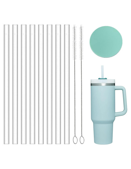 Greant 8 Pajitas de Silicona 30.48 cm para Taza Stanley