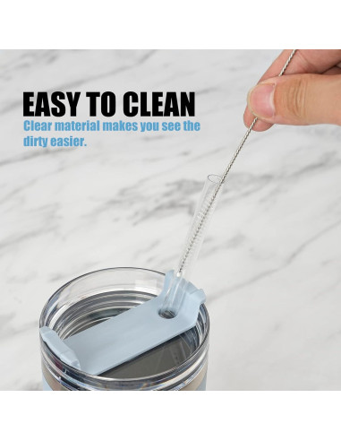 Greant 8 Pajitas de Silicona 30.48 cm para Taza Stanley