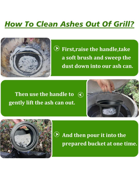 Cubo de Ceniza Hierro Fundido KAMaster para Big Green Egg Mediano