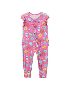 Mono Bebé Niña BambooBud Viscosa 3-24 Meses Cremallera