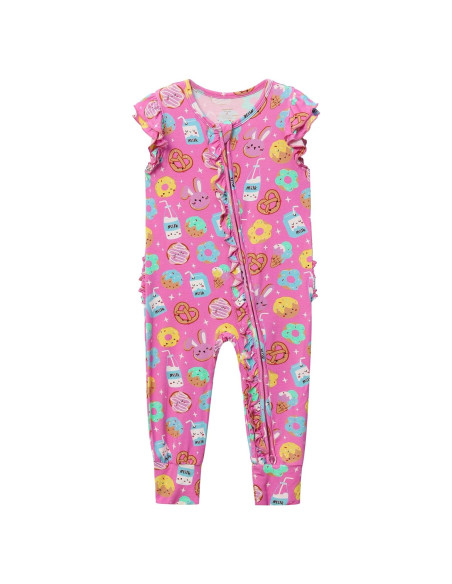 Mono Bebé Niña BambooBud Viscosa 3-24 Meses Cremallera