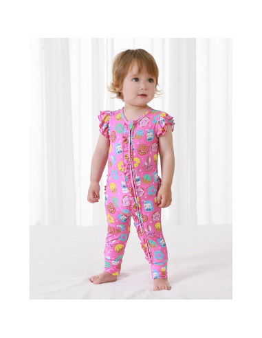 Mono Bebé Niña BambooBud Viscosa 3-24 Meses Cremallera