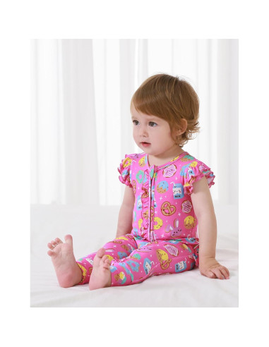 Mono Bebé Niña BambooBud Viscosa 3-24 Meses Cremallera