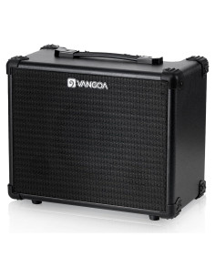 Amplificador de Bajo Vangoa 15W Portátil Negro para Práctica