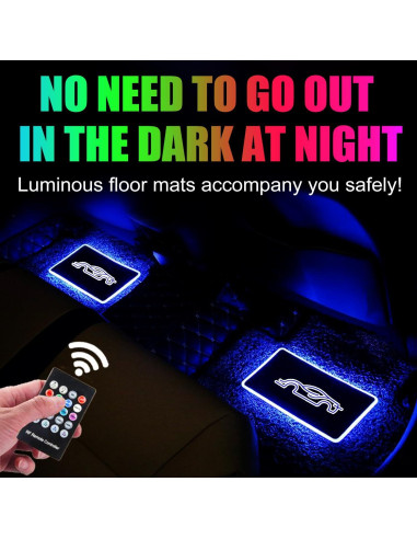 Luces LED para Alfombrillas Hemei LFM001 Multicolor USB