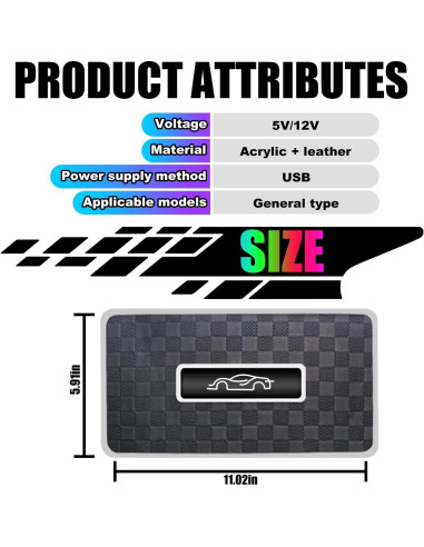 Luces LED para Alfombrillas Hemei LFM001 Multicolor USB