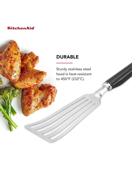 Espátula Flexible KitchenAid KO024OHOBA Acero Inoxidable Negra Espátula Flexible KitchenAid KO024OHOBA Acero Inoxidable Negra