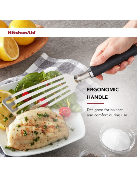 Espátula Flexible KitchenAid KO024OHOBA Acero Inoxidable Negra Espátula Flexible KitchenAid KO024OHOBA Acero Inoxidable Negra