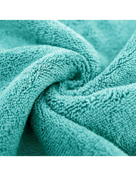 Toalla de baño microfibra POLYTE 60x30in 6 piezas Aqua
