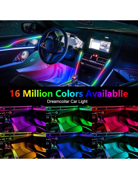 Luces LED de Coche WEBUPAR Dreamcolor 6 en 1 RGB 444.5 cm