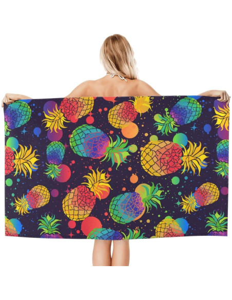 Toalla de Playa VOOHDDY Microfibra Secado Rápido 132x81cm