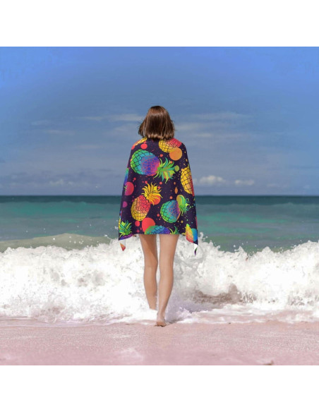 Toalla de Playa VOOHDDY Microfibra Secado Rápido 132x81cm