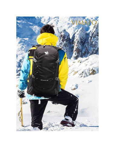 Mochila Plegable 40L Vimapo de Nylon Ripstop Negra