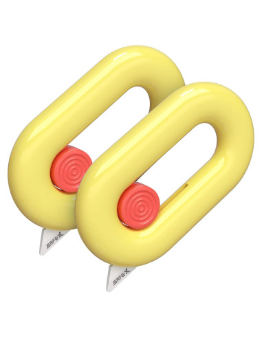 Cortador de Cajas Retráctil DOOOYU Rosa 12mm Seguridad