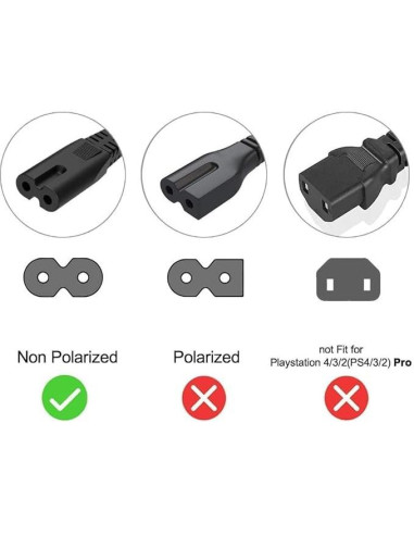 Cable de Alimentación AC 1.83m Goffeu para Sony y Vizio