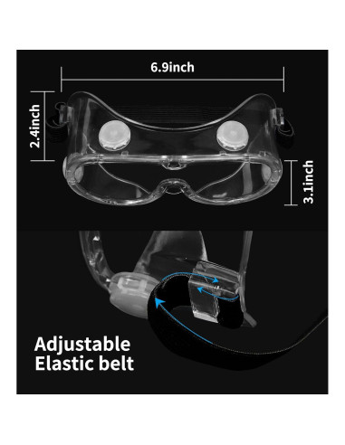 Gafas de Seguridad GOL-SIV ANSI Z87.1 Antivaho y Resistente
