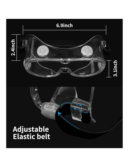 Gafas de Seguridad GOL-SIV ANSI Z87.1 Antivaho y Resistente