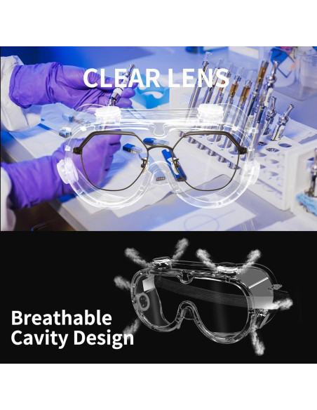 Gafas de Seguridad GOL-SIV ANSI Z87.1 Antivaho y Resistente