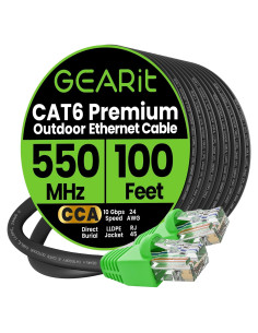 Cable Ethernet Cat 6 GEARit 30.48 m Alta Velocidad 10 Gbps