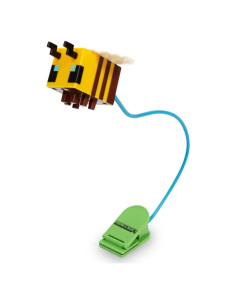 Luz de Lectura Abeja Minecraft con Clip y Brazo Ajustable 38 cm