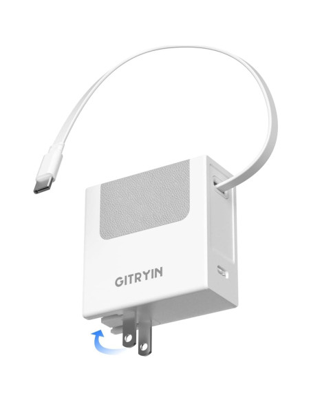 Cargador de Pared Retráctil Gitryin 8 en 1 40W con 1 Lightning y 3 Type-C