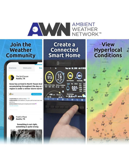 Termómetro de Sonda Ambient Weather WH31P IPX4 10 pies