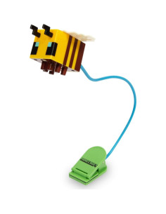 Luz de Lectura Abeja Minecraft con Clip y Brazo Ajustable 38 cm 2
