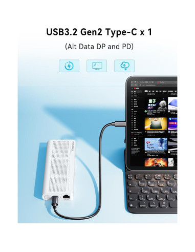 MINISFORUM S100 Mini PC 8GB RAM 128GB SSD 12 Gen 4K