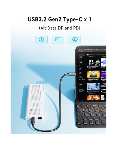 MINISFORUM S100 Mini PC 8GB RAM 128GB SSD 12 Gen 4K