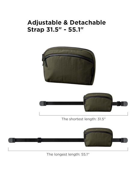 Bolsa de Hombro ALPAKA Flight Sling 2L Verde Compacta