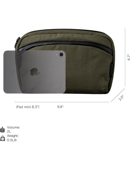 Bolsa de Hombro ALPAKA Flight Sling 2L Verde Compacta