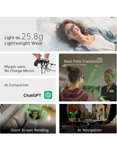 Gafas Inteligentes AR MLVISION 86" Pantalla HD Control Voz 2