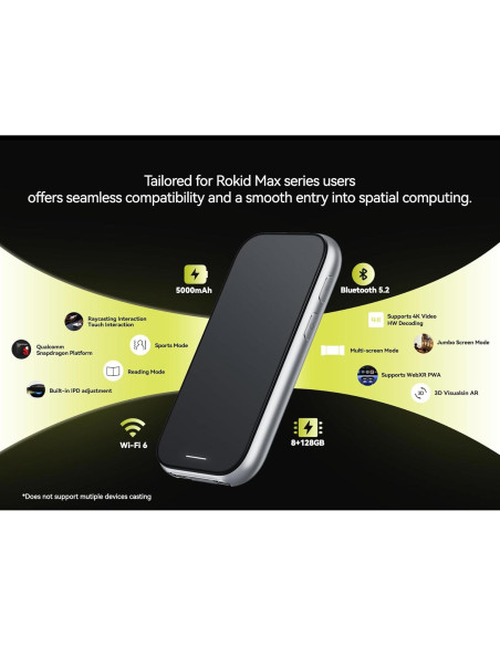 Calculadora Espacial Rokid Station2 5000mAh 8GB 128GB Plata Calculadora Espacial Rokid Station2 5000mAh 8GB 128GB Plata