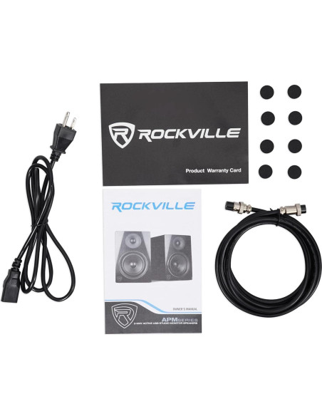 Monitores de Estudio Rockville APM5B 5.25" 250W USB Negro
