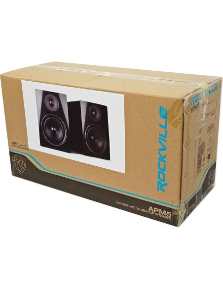 Monitores de Estudio Rockville APM5B 5.25" 250W USB Negro