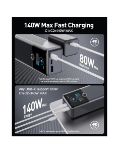 Banco de Energía 20000mAh SIXTHGU Cargador Rápido 140W Beige 2