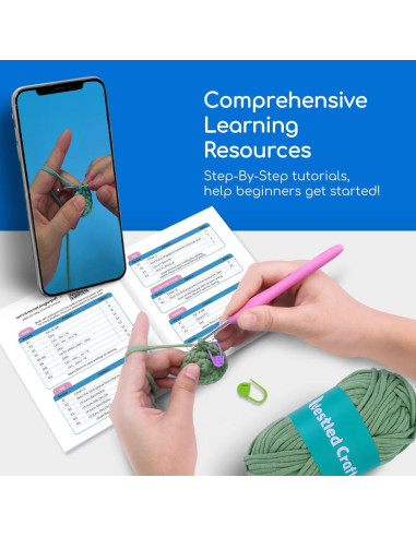 Kit de Crochet Brillante NestledCrafts Hootwin para Principiantes