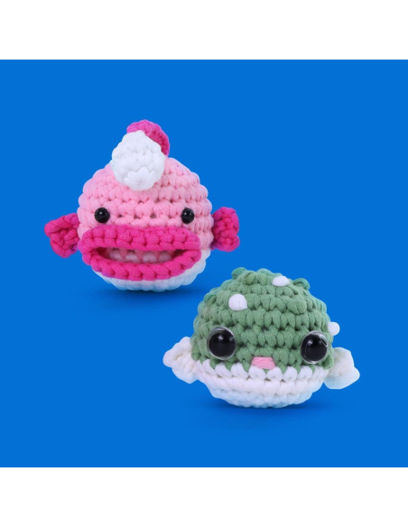 Kit de Crochet Brillante NestledCrafts Hootwin para Principiantes