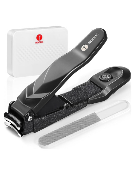 Cortauñas Profesional ROOOG con Recogedor - Diseño Antisalpicaduras