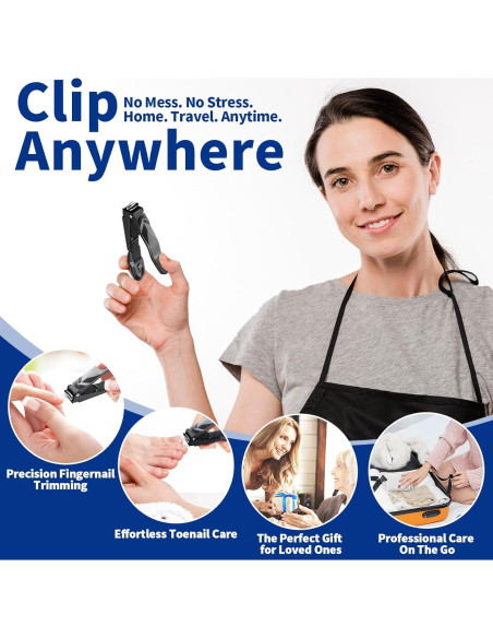 Cortauñas Profesional ROOOG con Recogedor - Diseño Antisalpicaduras