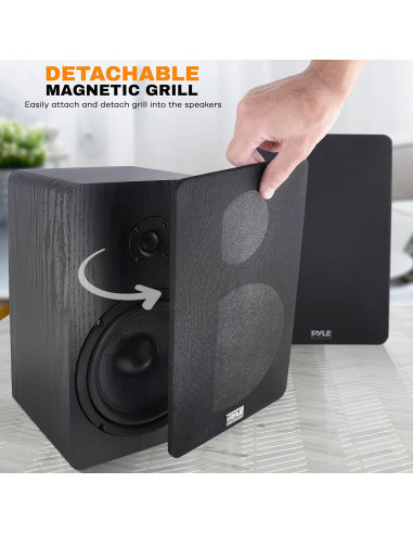 Altavoces de estantería Pyle PSMSP6 6.5" para cine en casa