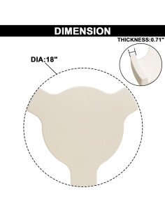 Deflector de Calor de Cordierita 45.72 cm para Big Green Egg 2
