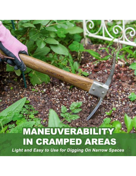 Azada de Acero Inoxidable Haliaeetus con Mango de Madera