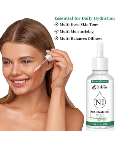 Suero de Niacinamida 5% DEBAIY - 3x30ml Extractos Árbol de Té
