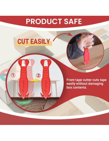 Cortador de Cajas Scimaker 12 Pcs Hoja Acero Inoxidable 13.5 cm