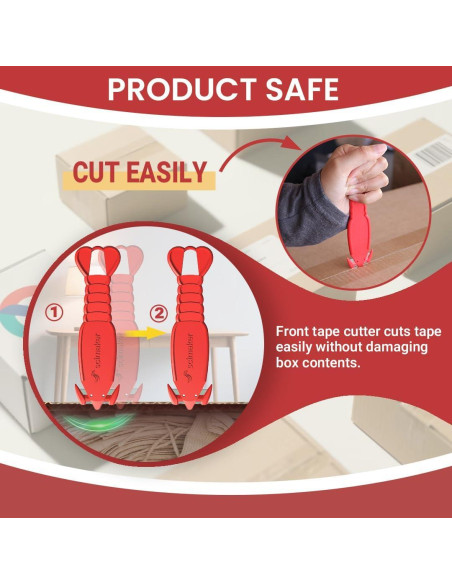 Cortador de Cajas Scimaker 12 Pcs Hoja Acero Inoxidable 13.5 cm Cortador de Cajas Scimaker 12 Pcs Hoja Acero Inoxidable 13.5 cm