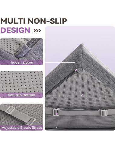 Almohadilla de Espuma Viscoelástica BDEUS 3" Individual Gris