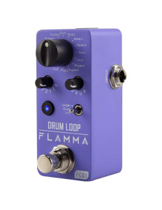 Pedal Looper Flamma FC01 2 en 1 con 20 Minutos de Bucle